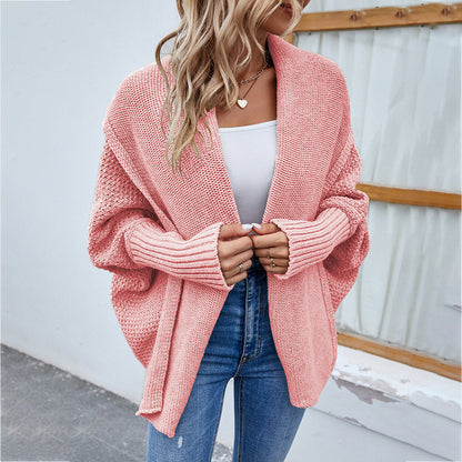 Oversized Batwing Knit Cardigan