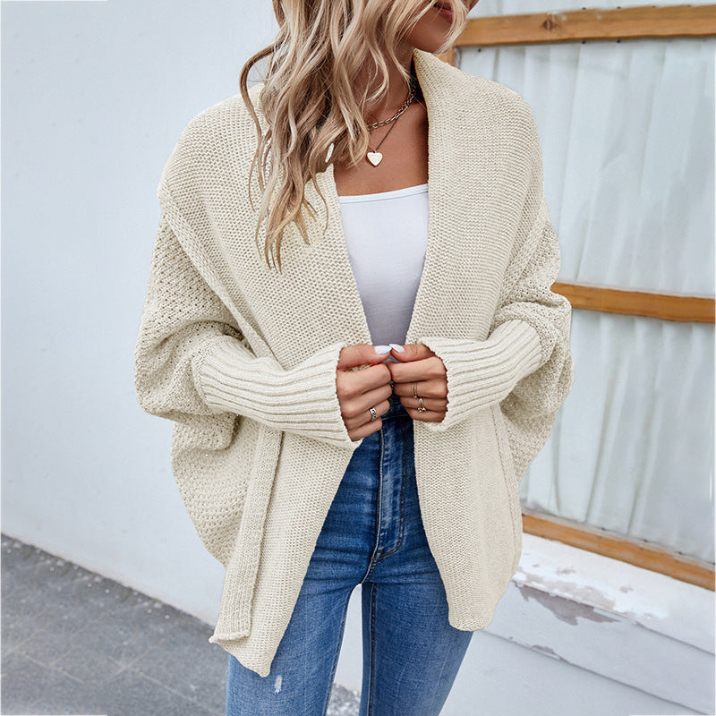 Oversized Batwing Knit Cardigan