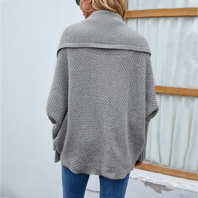 Oversized Batwing Knit Cardigan