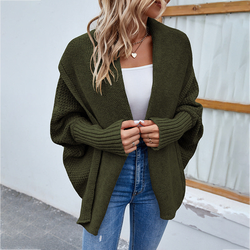 Oversized Batwing Knit Cardigan