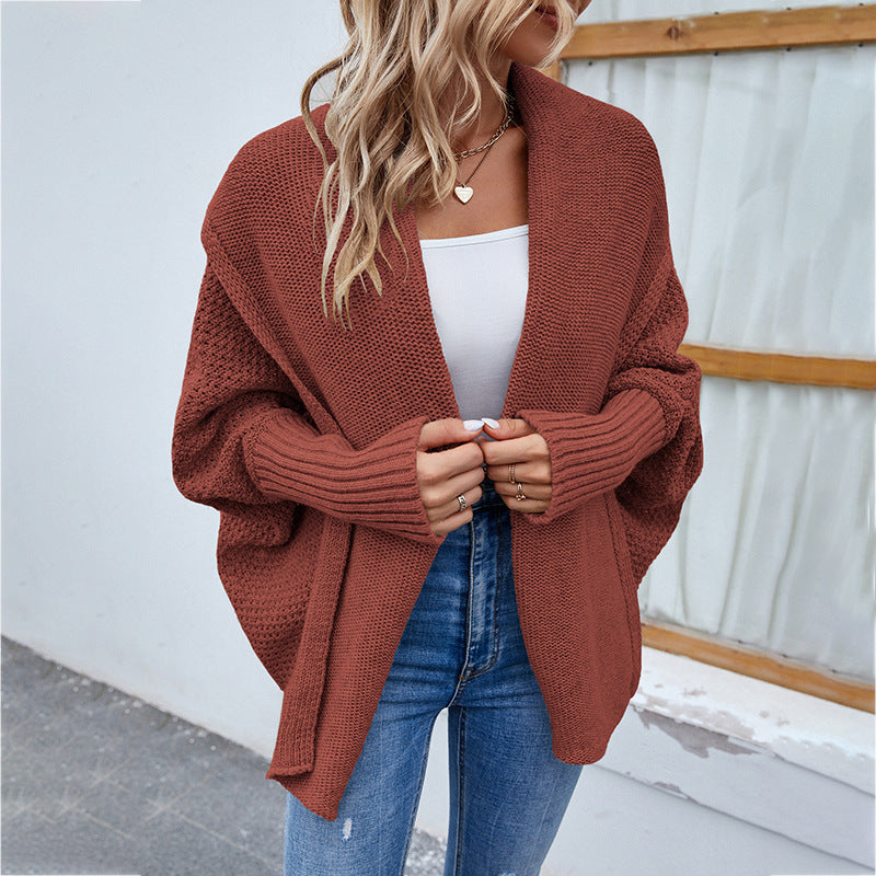 Oversized Batwing Knit Cardigan