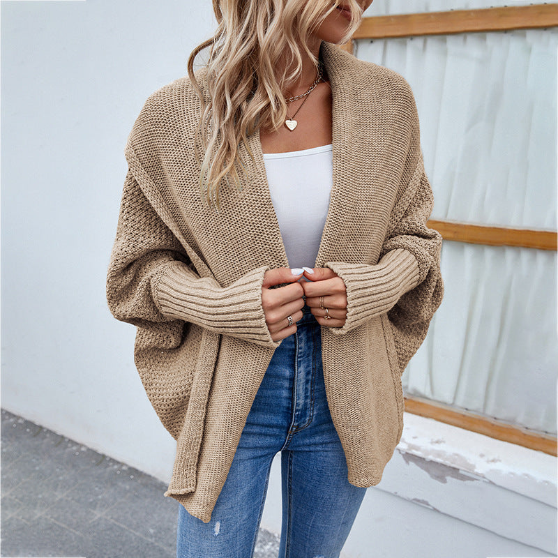 Oversized Batwing Knit Cardigan