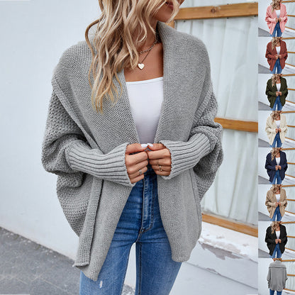 Oversized Batwing Knit Cardigan