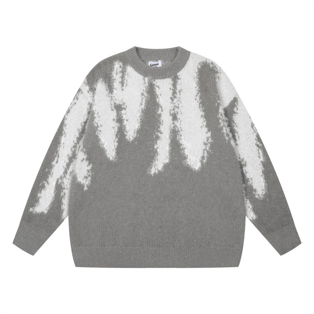 Monochrome Splash Sweater