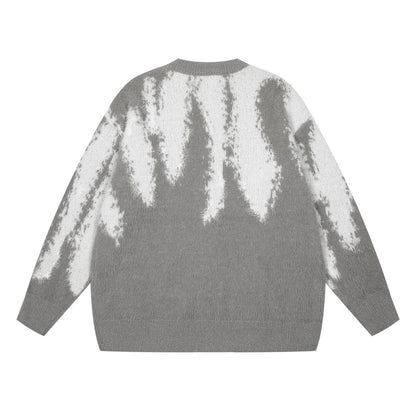 Monochrome Splash Sweater